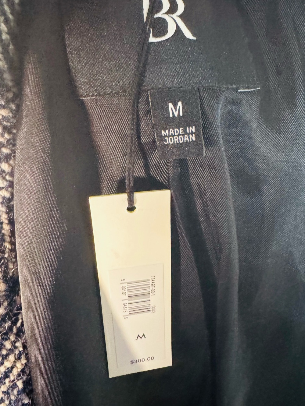NWT Banana Republic Blazer Jacket in Herringbone Navy Italian Wool Blend US M - Picture 5 of 10